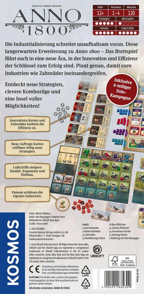 Kosmos Familienspiel Strategiespiel Anno 1800 Erweiterung 682309