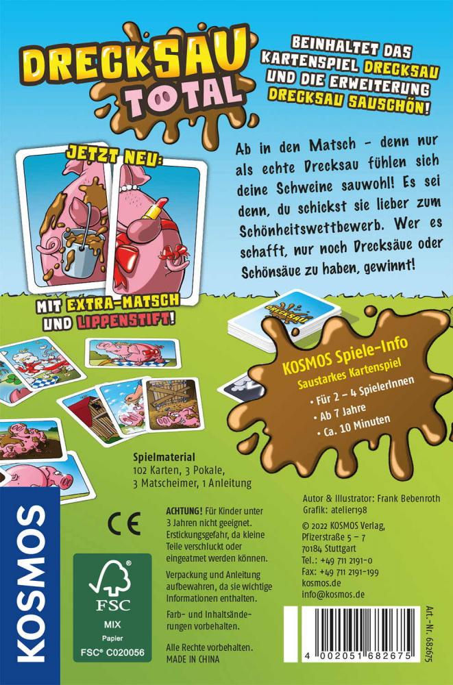 Kosmos Familienspiel Kartenspiel Drecksau total 682675