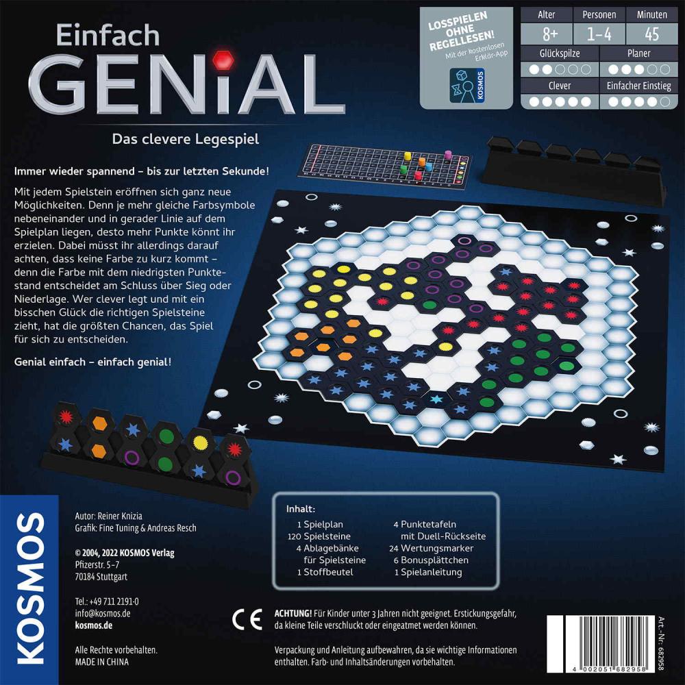Kosmos Familienspiel Logikspiel Einfach Genial 682958
