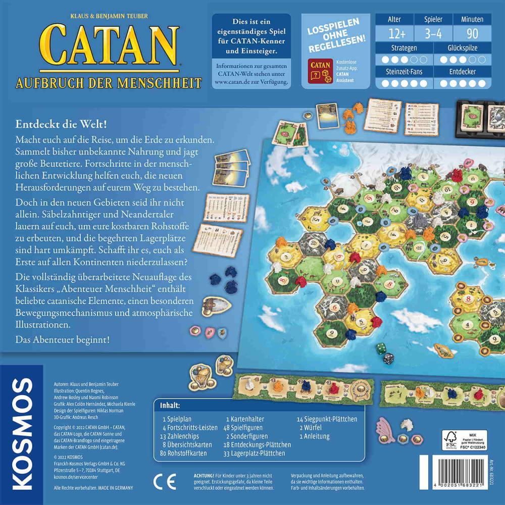 Kosmos Familienspiel Strategiespiel CATAN Aufbruch der Menschheit 683221