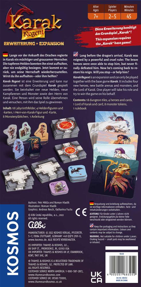 Kosmos Familienspiel Würfelspiel Karak Regent Erweiterung 683252
