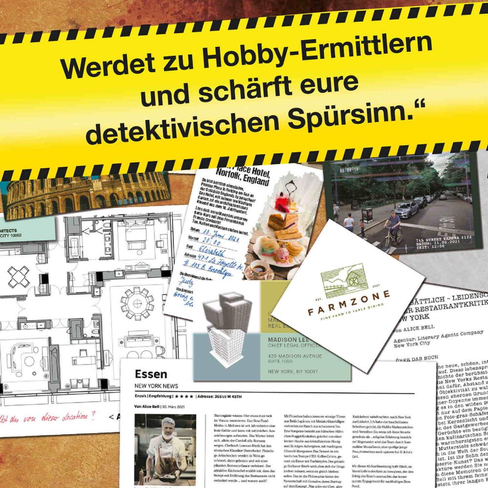 Kosmos Familienspiel Krimispiel Murder Mystery Case File Mord à la carte 683276