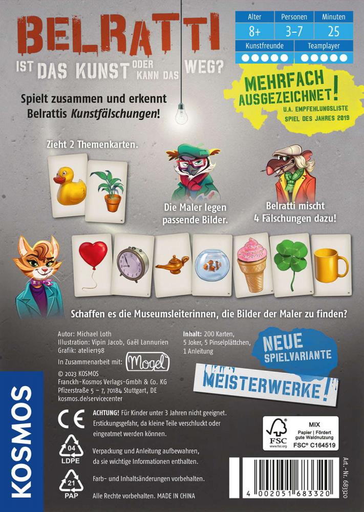 Kosmos Familienspiel Kartenspiel Belratti 683320
