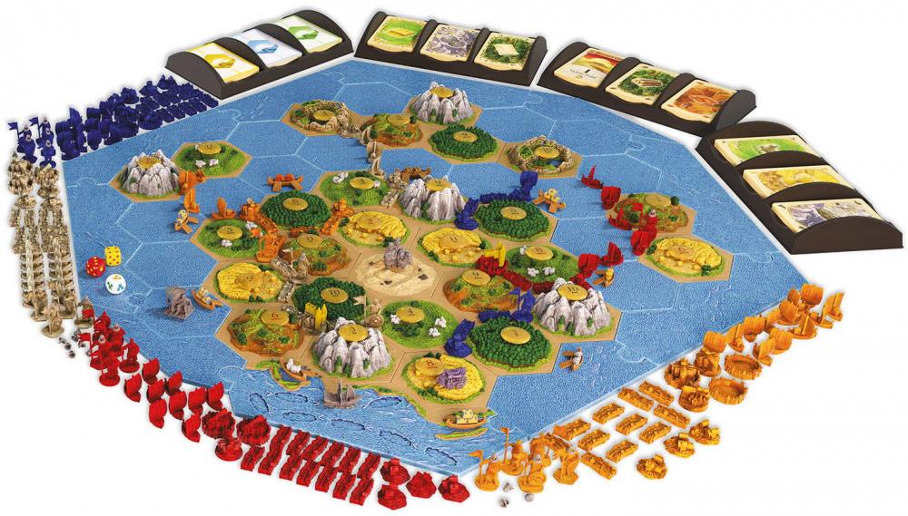 Kosmos Familienspiel Strategiespiel CATAN 3D Seefahrer + Städte & Ritter 683337