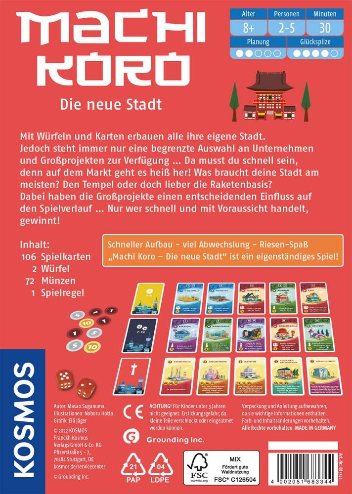 Kosmos Familienspiel Partyspiel Machi Koro Die neue Stadt 683344