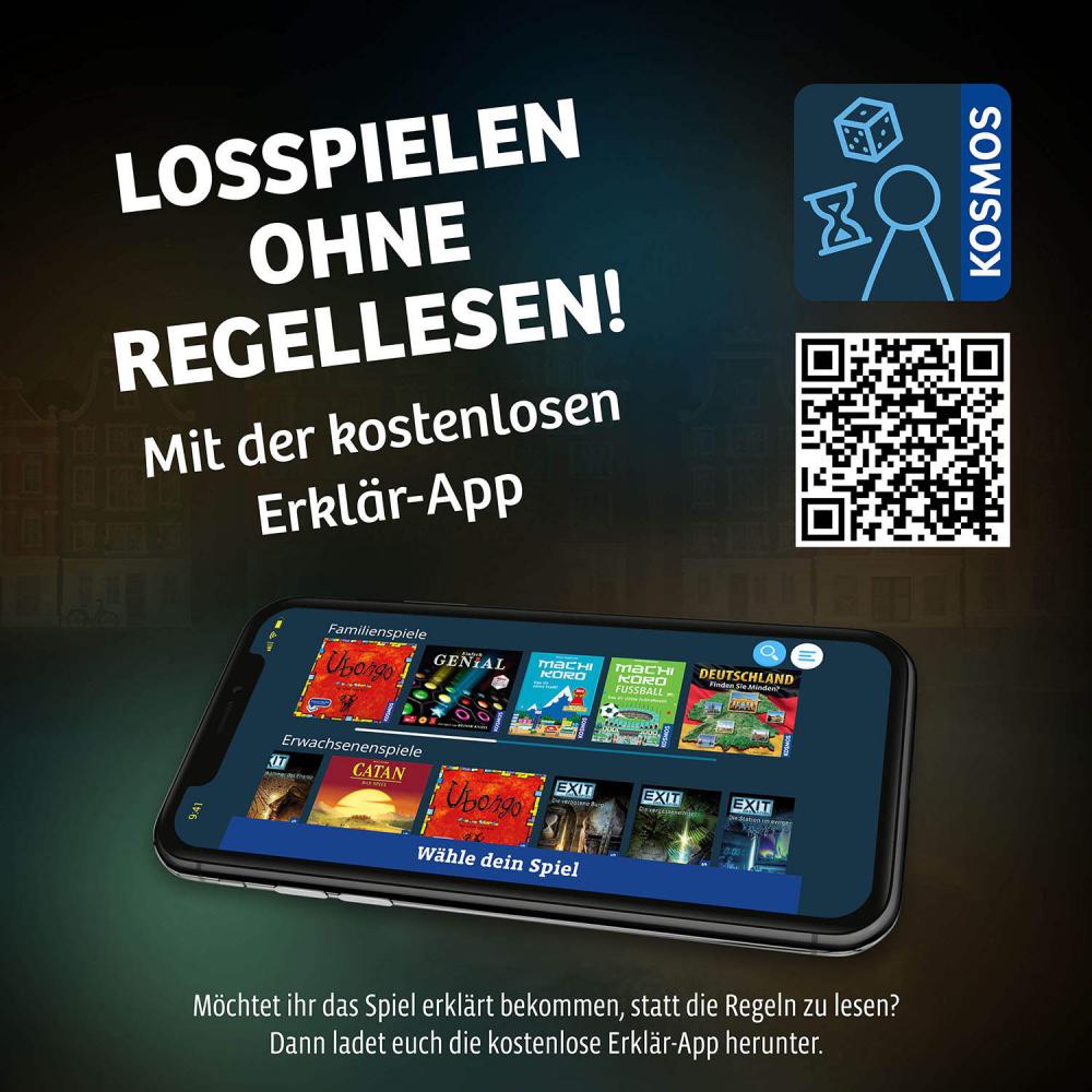 Kosmos Familienspiel Escape EXIT® Die Jagd durch Amsterdam Level Fortgeschritten 683696