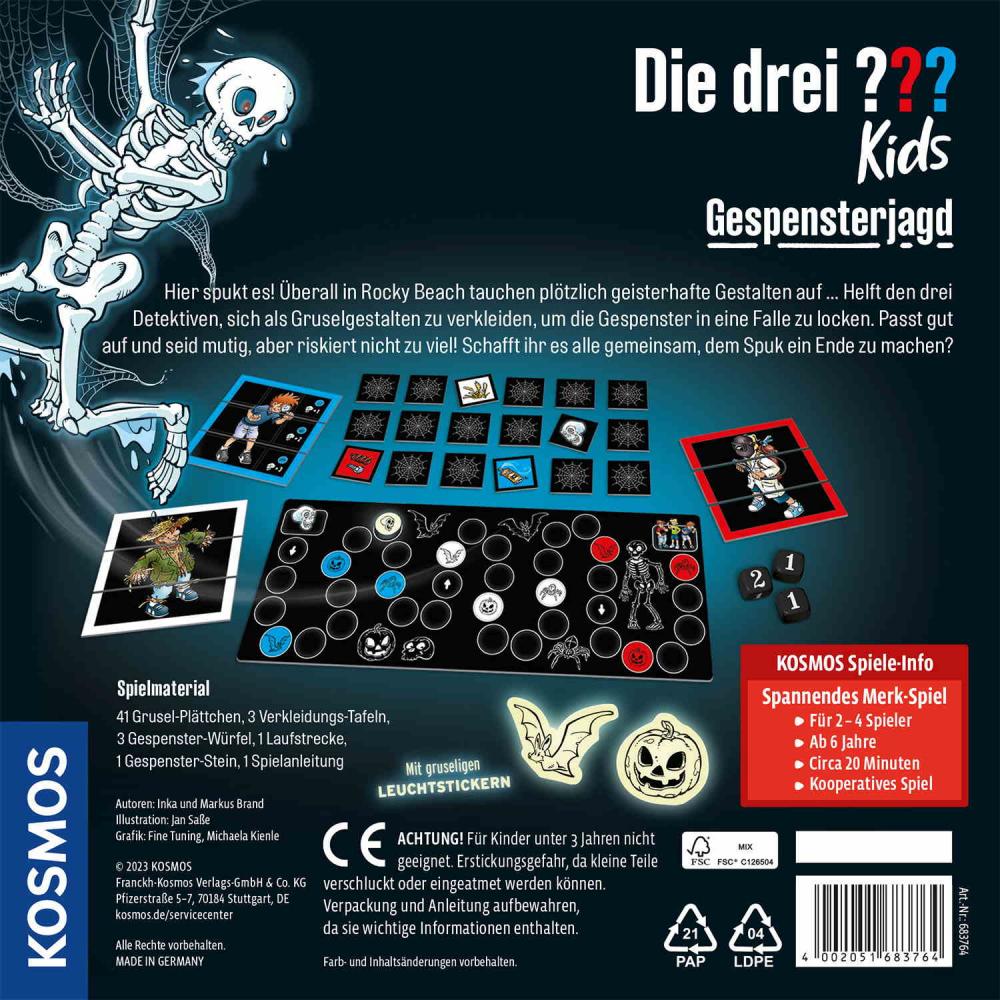 Kosmos Kinderspiel Merkspiel Die drei ??? Kids Gespensterjagd 683764