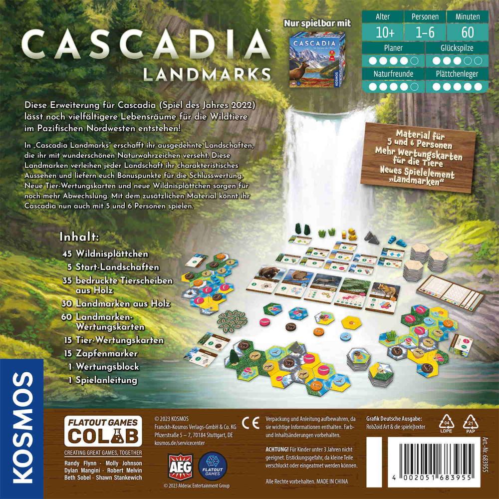 Kosmos Familienspiel Strategiespiel Cascadia Landmarks Erweiterung 683955