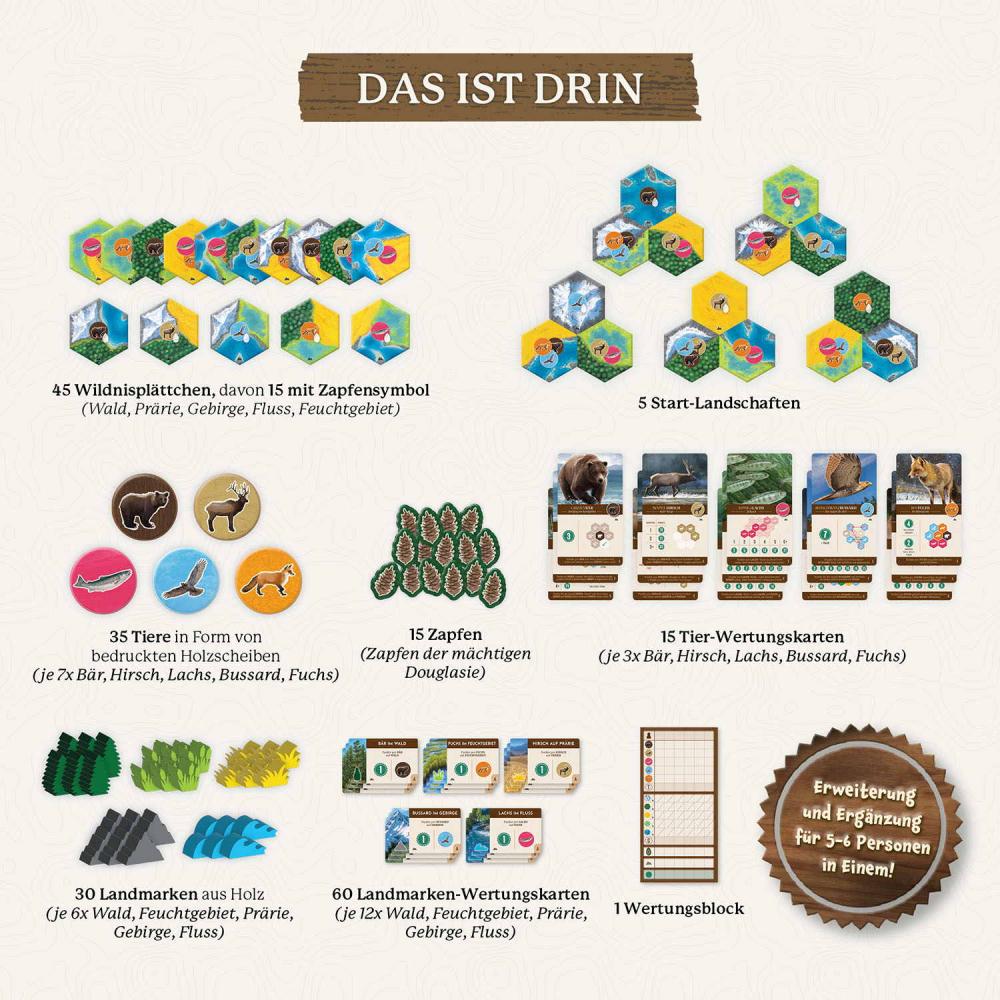 Kosmos Familienspiel Strategiespiel Cascadia Landmarks Erweiterung 683955