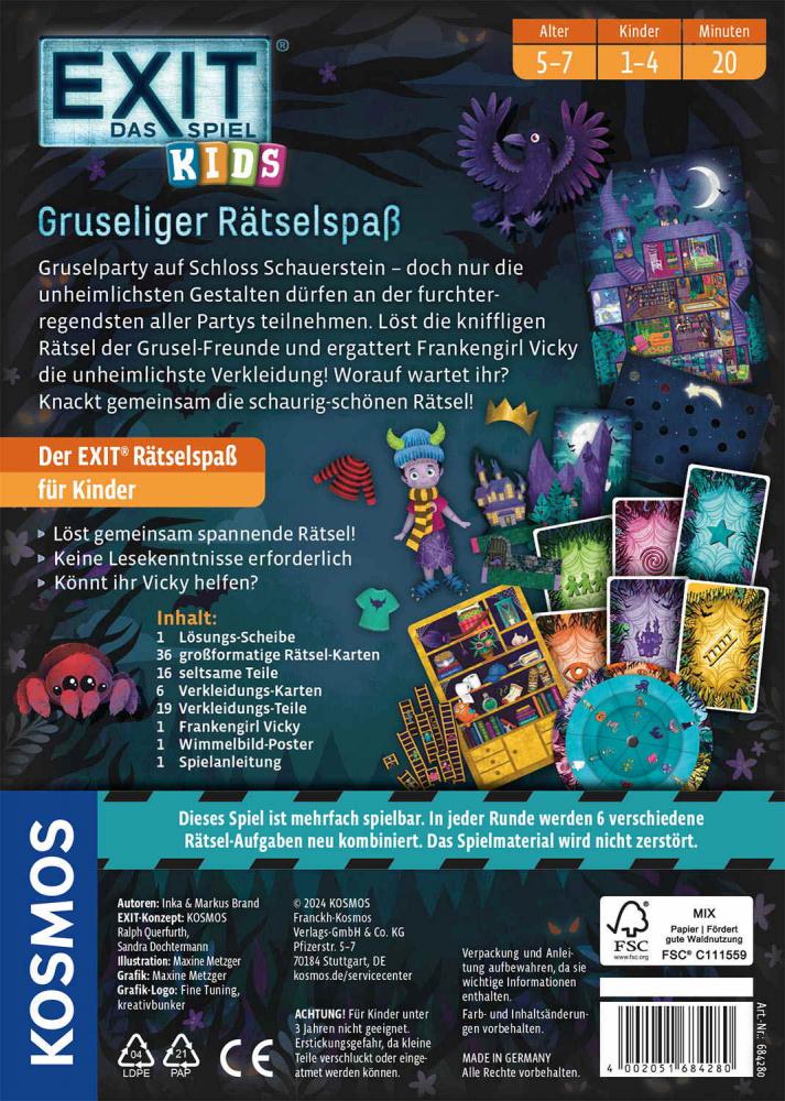 Kosmos Kinderspiel Escape / Exit EXIT® Kids Gruseliger Rätselspaß 684280