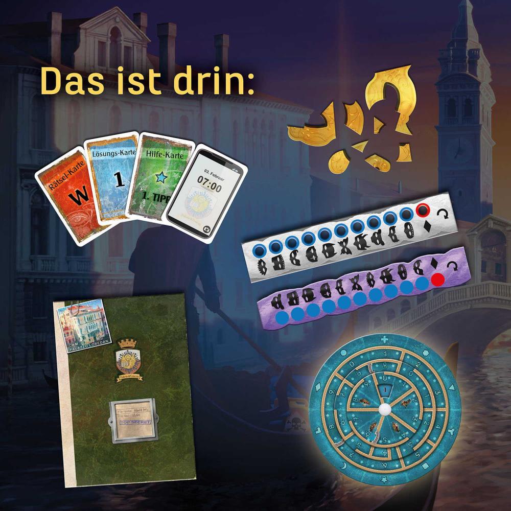 Kosmos Familienspiel Escape EXIT® Die Venedig-Verschwörung Level Fortgeschritten 684396