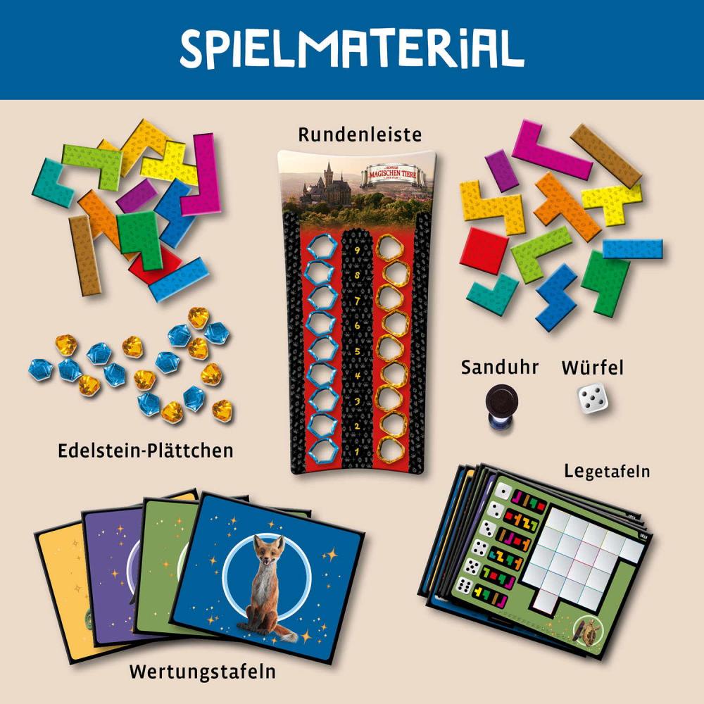 Kosmos Familienspiel Logikspiel Ubongo! Die Schule der magischen Tiere 684501