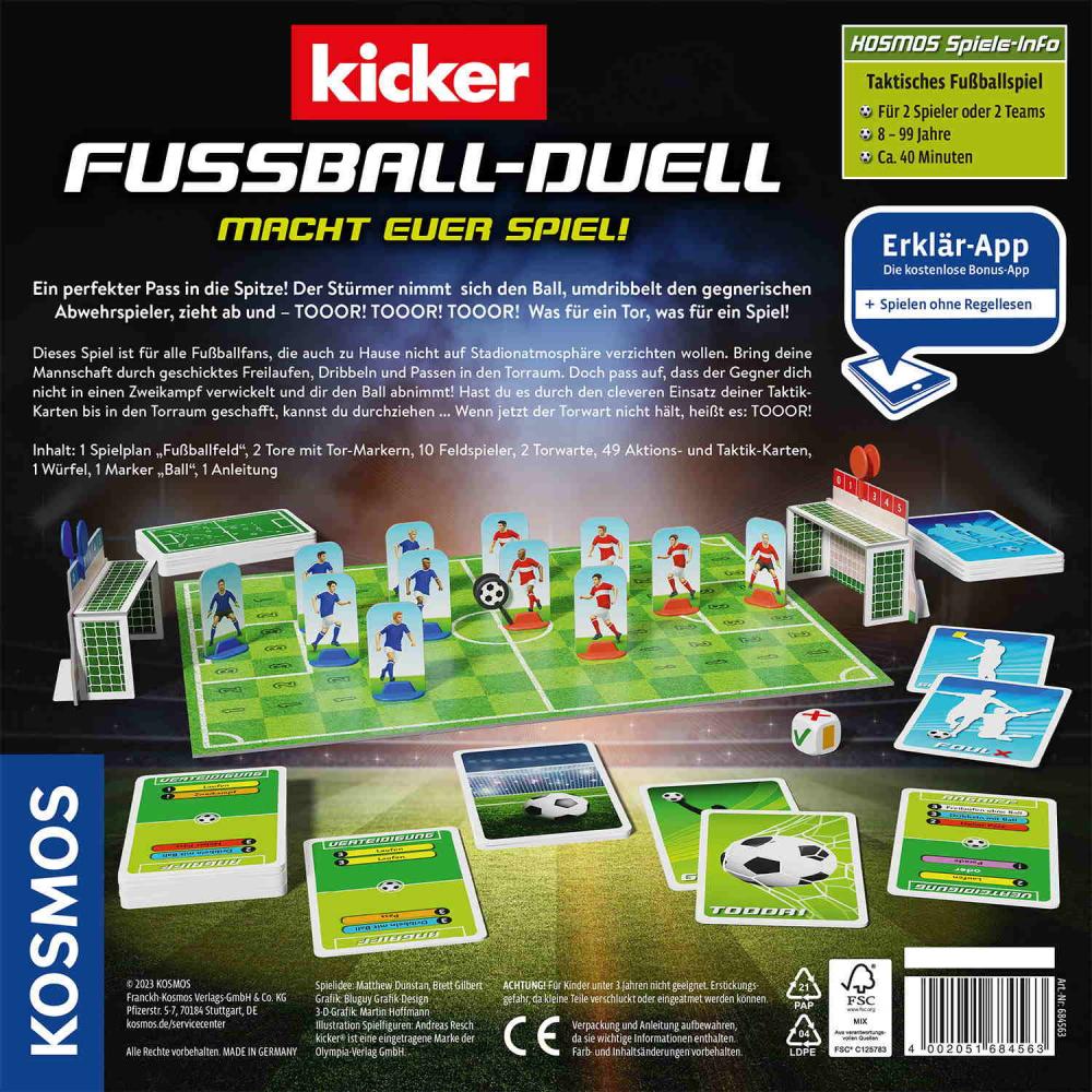 Kosmos Familienspiel Strategiespiel Kicker Fußball-Duell 684563