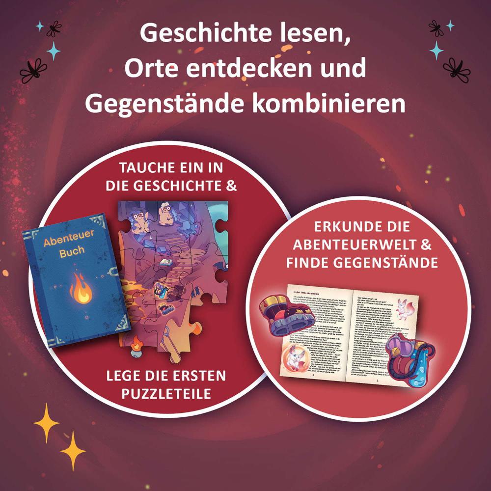 258 Teile Kosmos Familienspiel Krimispiel Adventurepuzzle In den Tiefen des Vulkans 684853