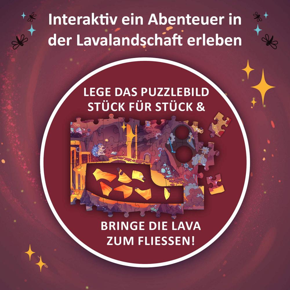 258 Teile Kosmos Familienspiel Krimispiel Adventurepuzzle In den Tiefen des Vulkans 684853