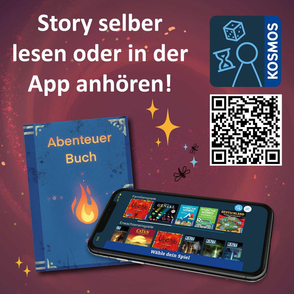 258 Teile Kosmos Familienspiel Krimispiel Adventurepuzzle In den Tiefen des Vulkans 684853