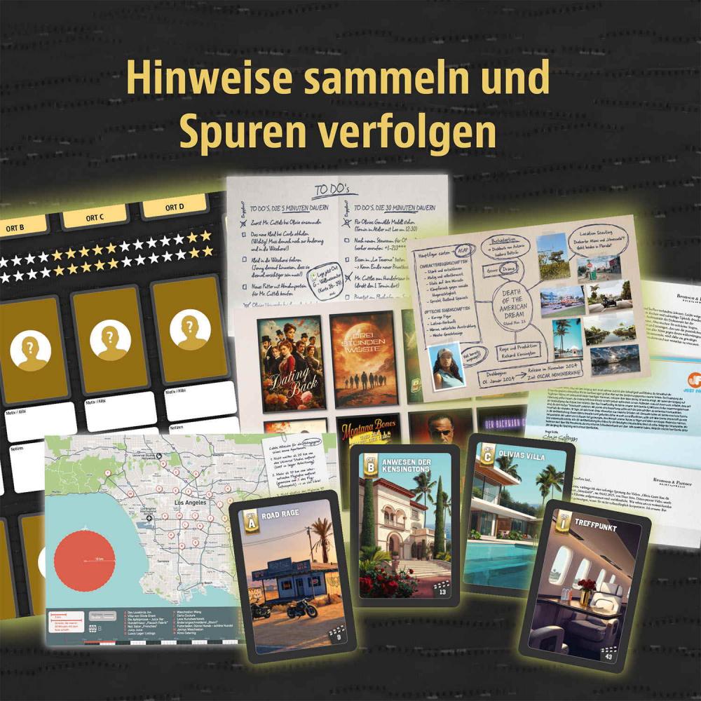 Kosmos Familienspiel Krimispiel Masters of Crime Hollywood 684860