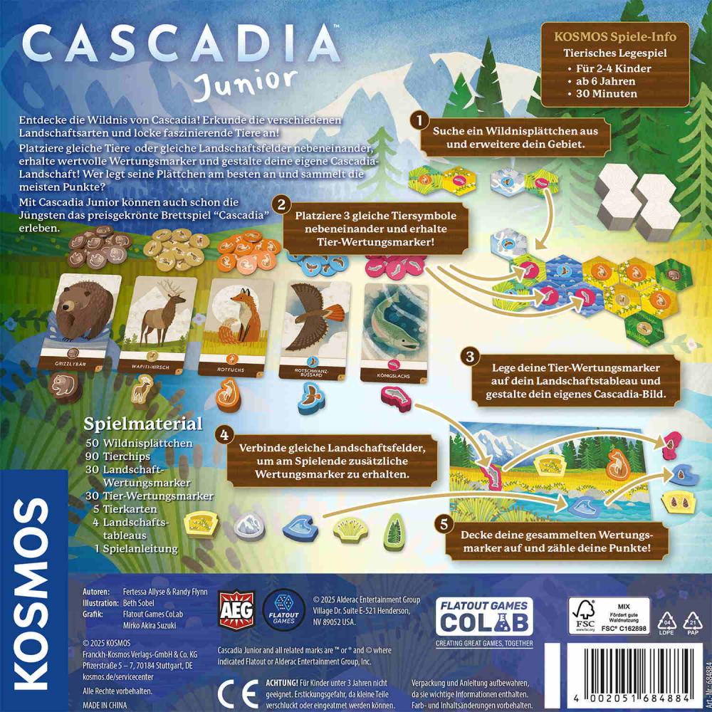 Kosmos Kinderspiel Legespiel Cascadia Junior 684884