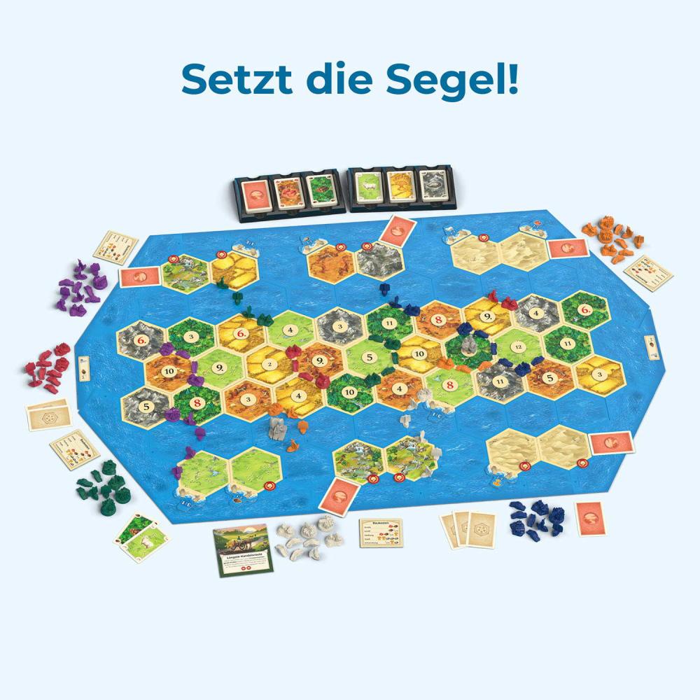 Kosmos Familienspiel Strategiespiel CATAN Seefahrer Spieler 5+6 685126
