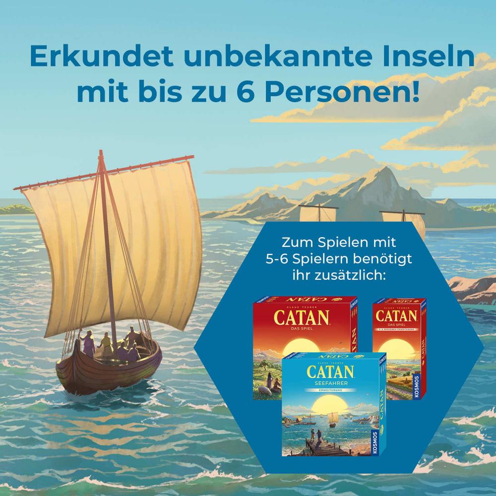 Kosmos Familienspiel Strategiespiel CATAN Seefahrer Spieler 5+6 685126