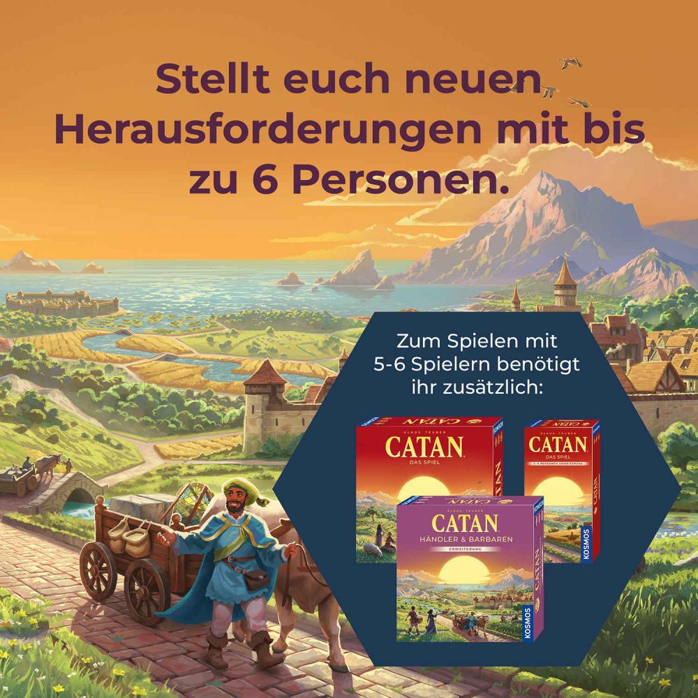 Kosmos Familienspiel Strategiespiel CATAN Händler & Barbaren Spieler 5+6 685157