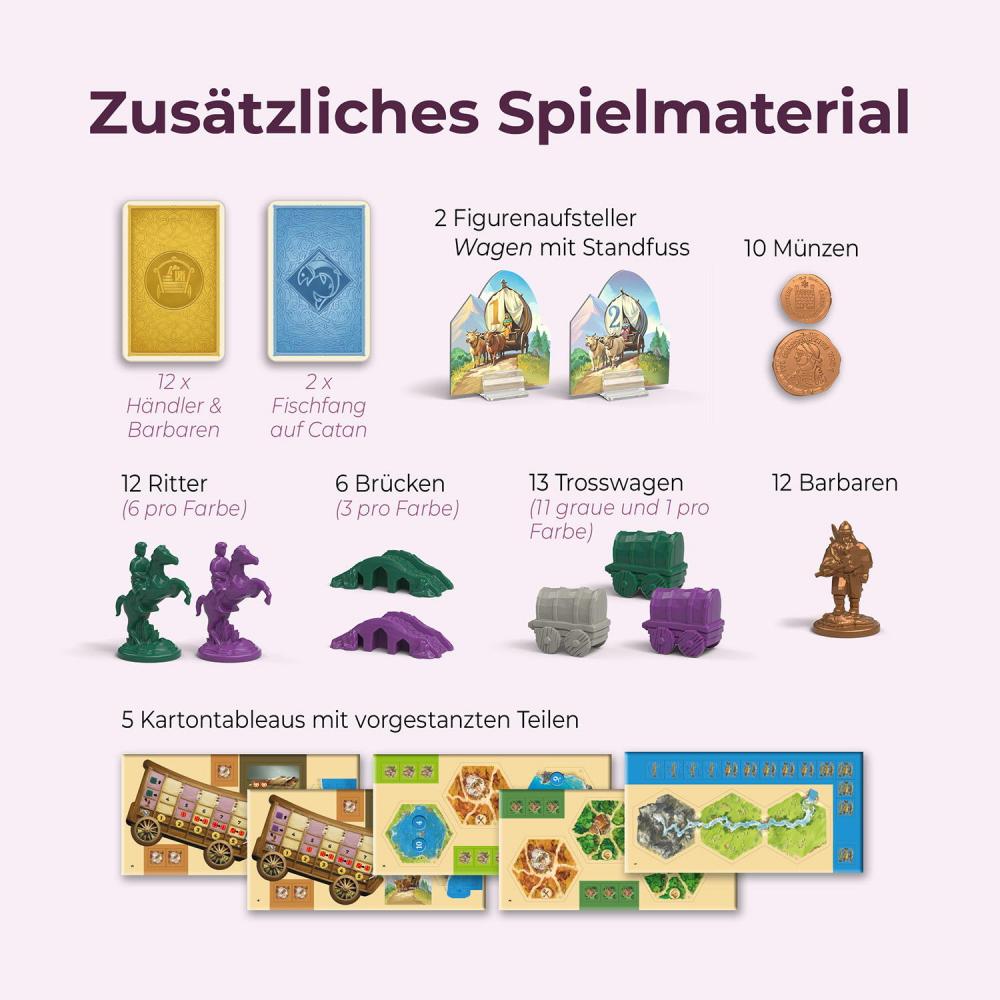Kosmos Familienspiel Strategiespiel CATAN Händler & Barbaren Spieler 5+6 685157