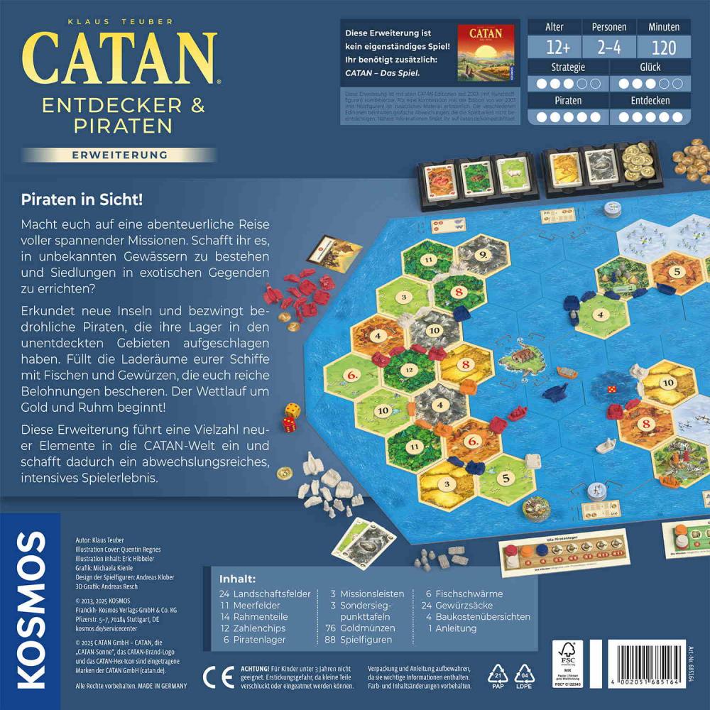 Kosmos Familienspiel Strategiespiel CATAN Entdecker & Piraten 685164