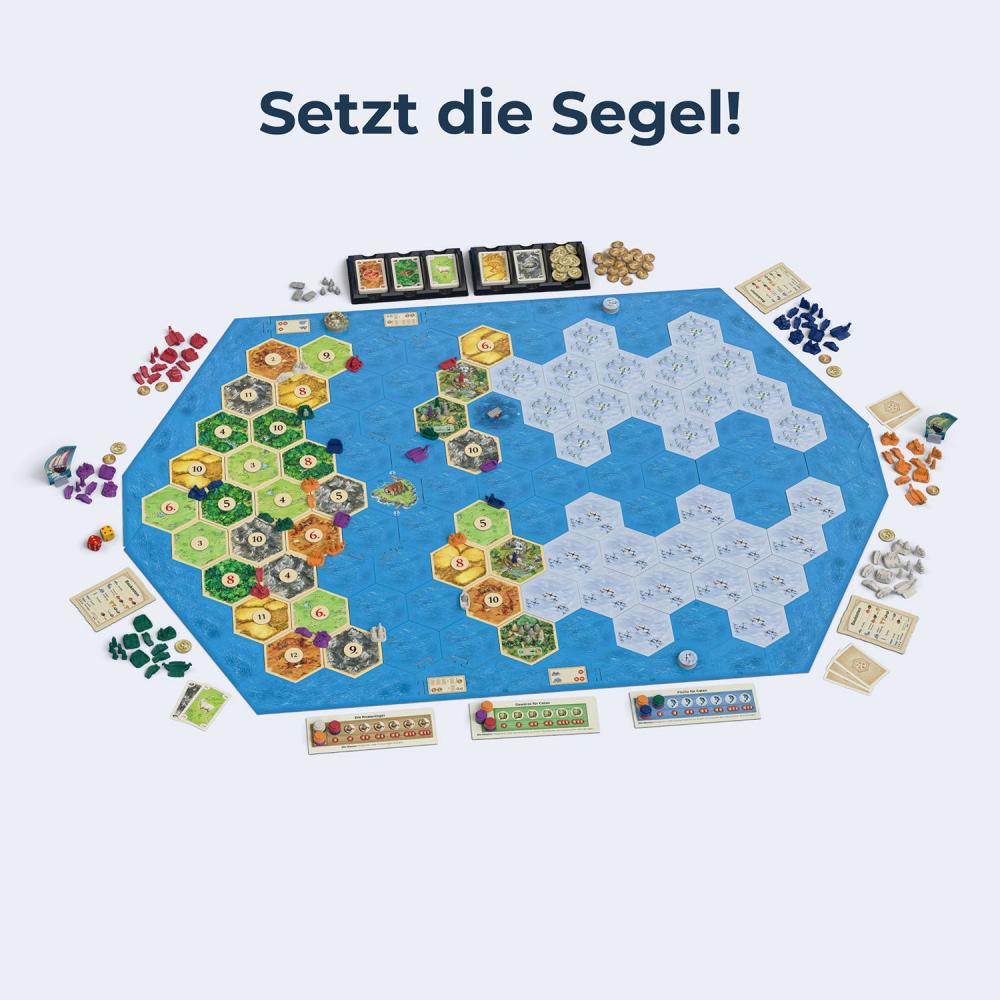 Kosmos Familienspiel Strategiespiel CATAN Entdecker & Piraten Spieler 5+6 685171