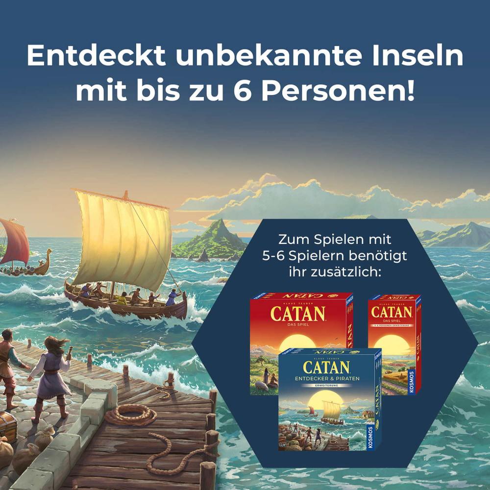 Kosmos Familienspiel Strategiespiel CATAN Entdecker & Piraten Spieler 5+6 685171