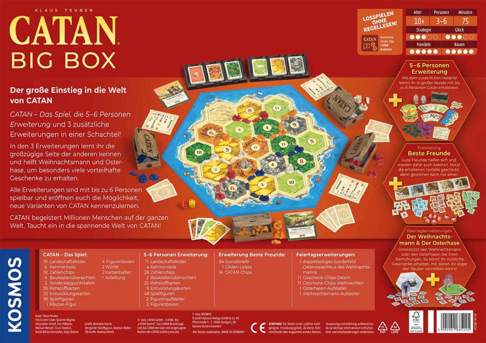 Kosmos Familienspiel Strategiespiel CATAN Big 685225