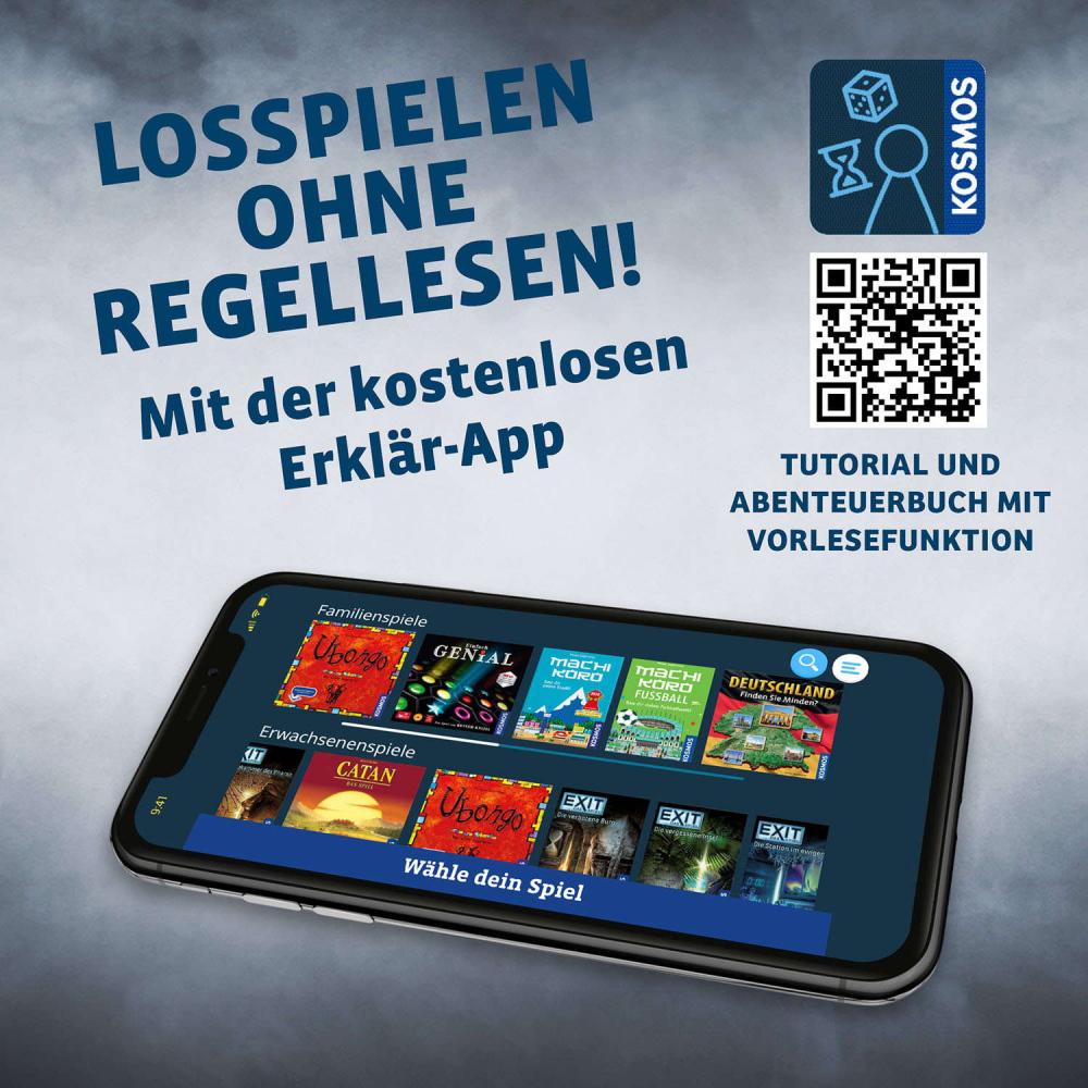 Kosmos Familienspiel Escape / Exit Adventure Games Mission Mars 685331