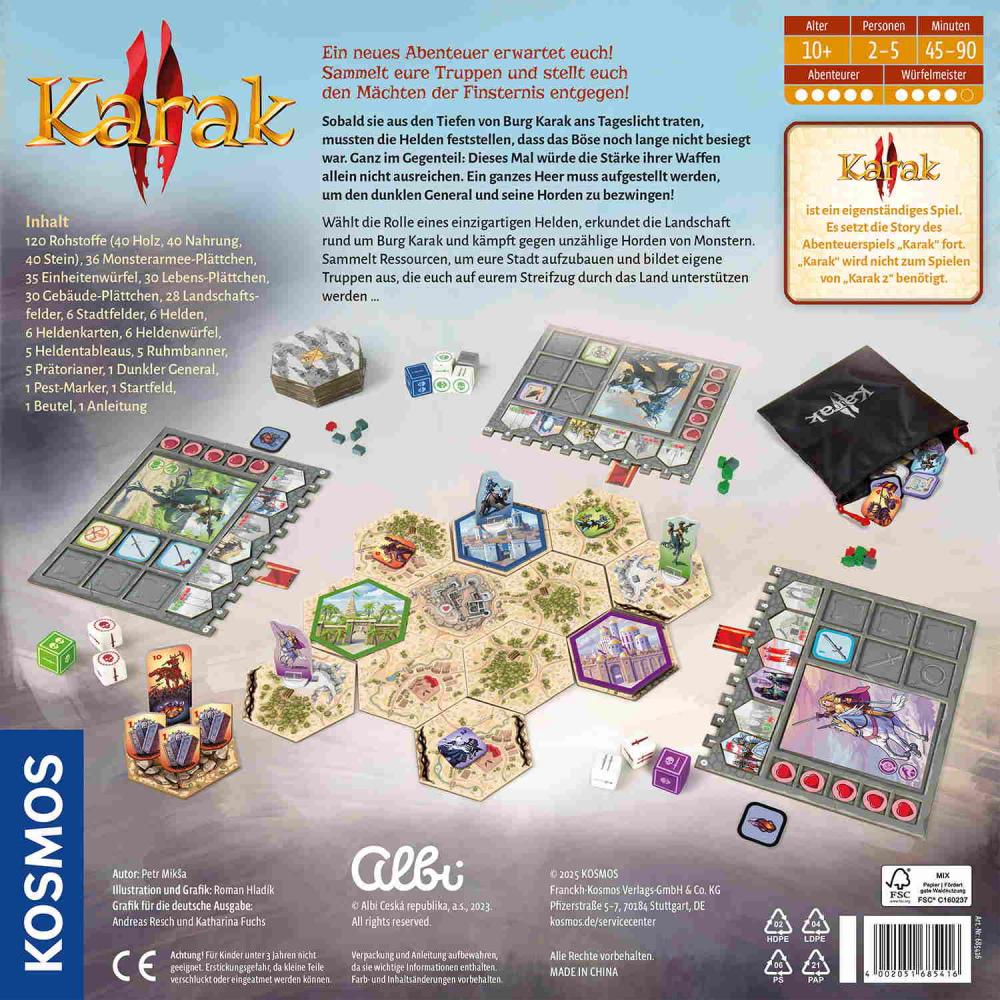 Kosmos Familienspiel Würfelspiel Karak 2 685416