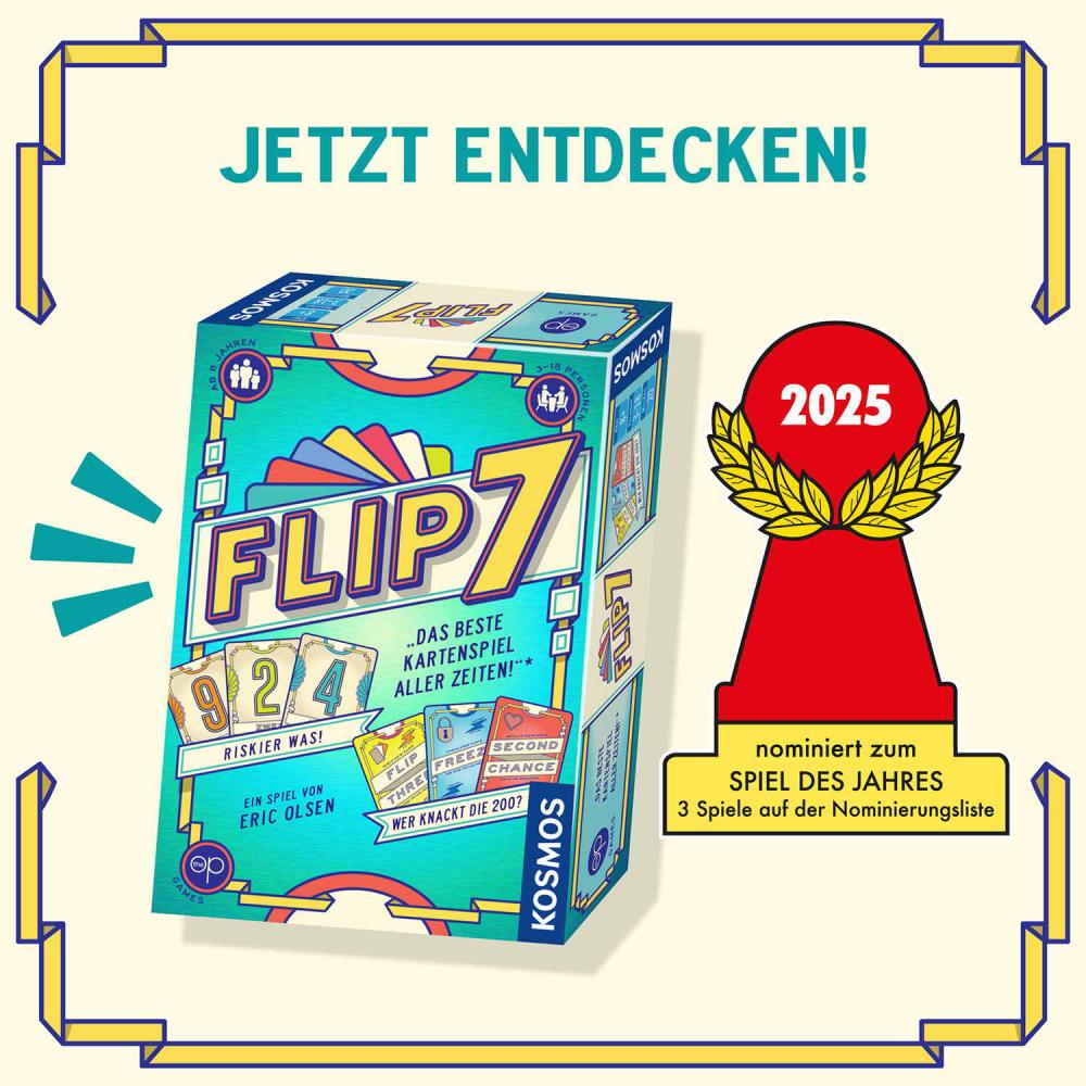 Kosmos Familienspiel Kartenspiel Flip 7 685430