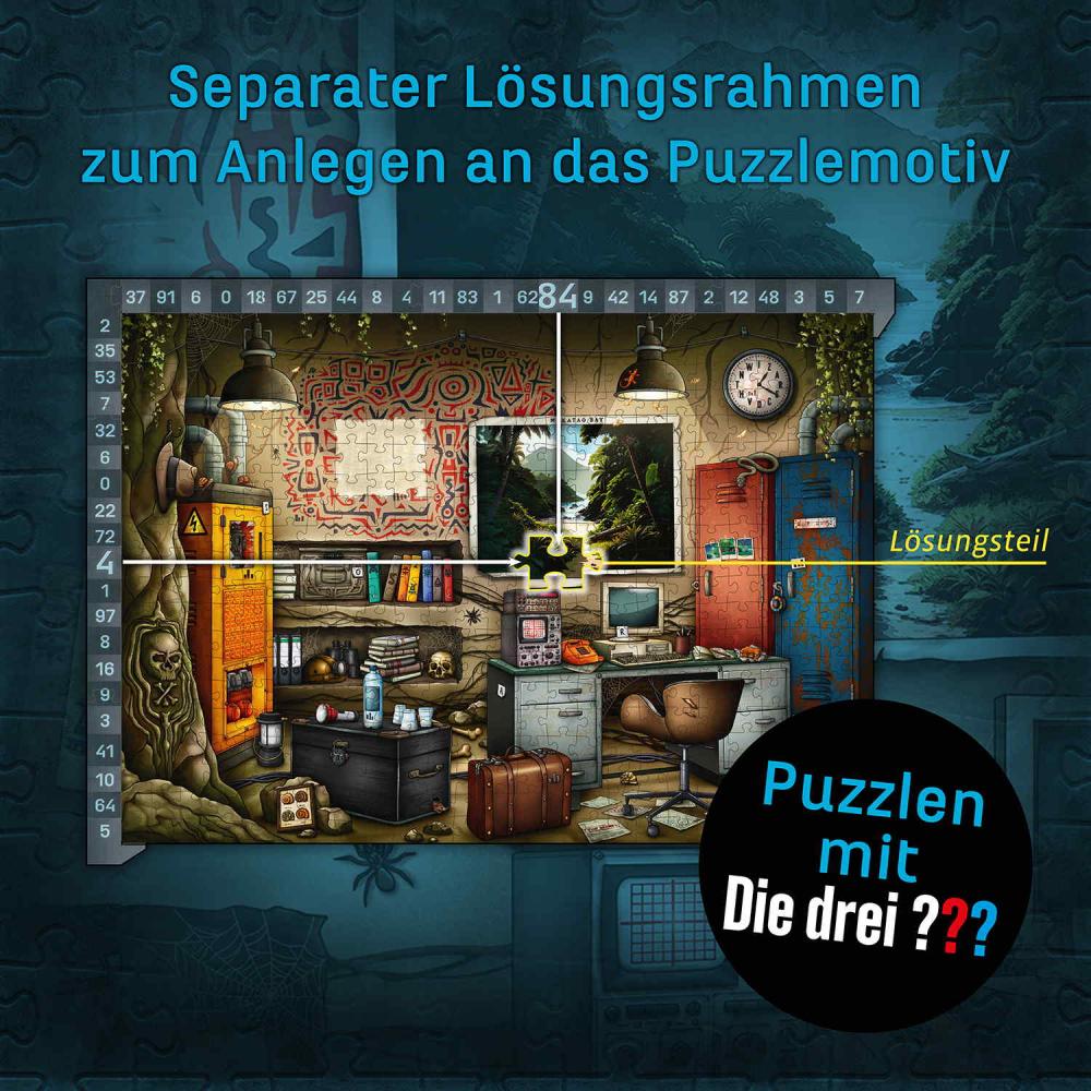 500 Teile Kosmos Familienspiel Escape EXIT® Das Puzzle Die drei ??? Toteninsel 685737