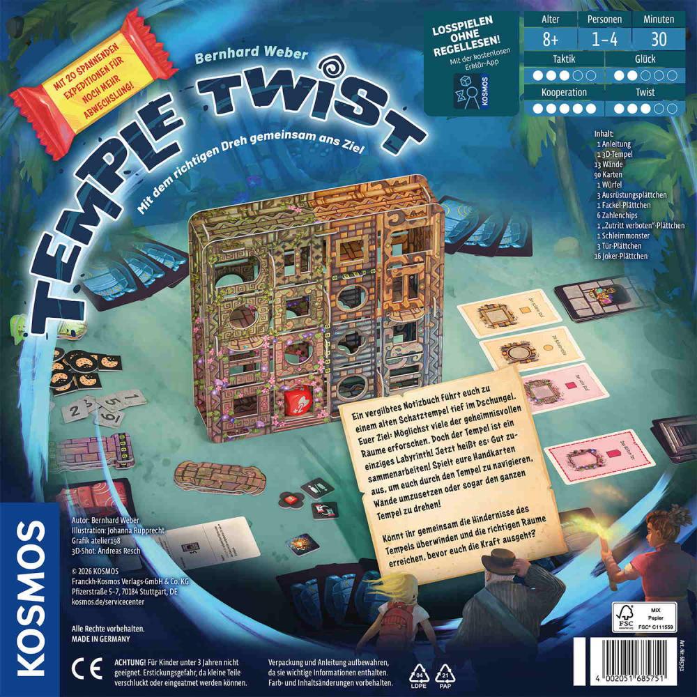 Kosmos Familienspiel Partyspiel Temple Twist 685751