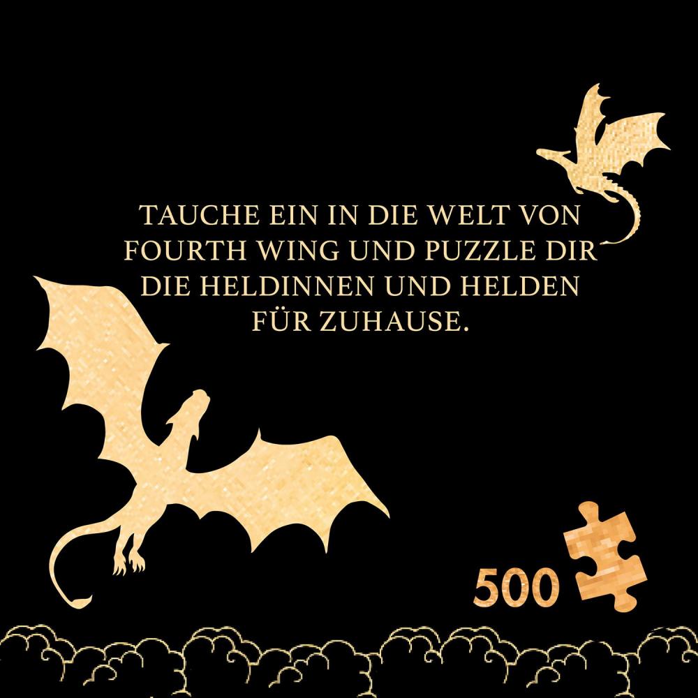 500 Teile Kosmos Puzzle Fourth Wing Puzzle Flame Section Mates 686437