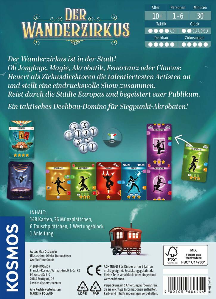 Kosmos Familienspiel Strategiespiel Der Wanderzirkus 686444