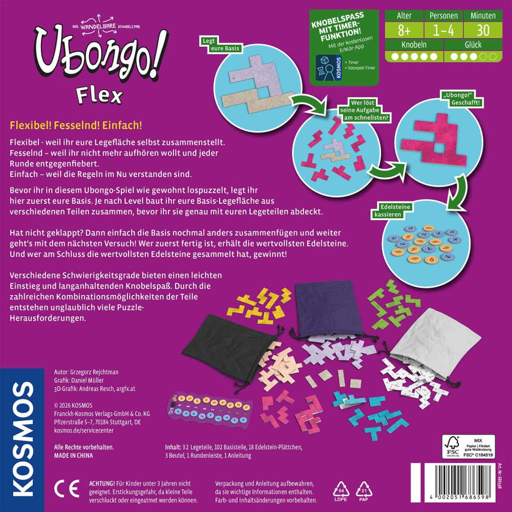 Kosmos Familienspiel Logikspiel Ubongo! Flex 686598