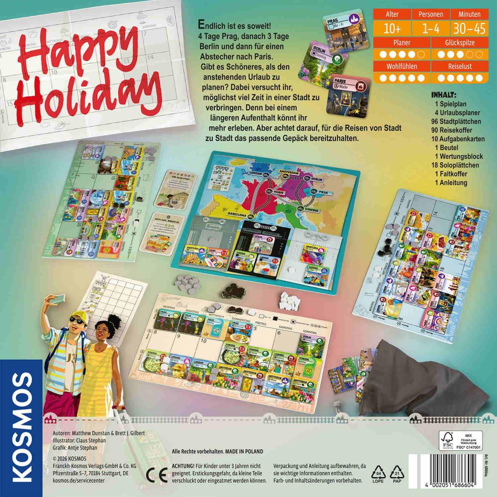 Kosmos Familienspiel Strategiespiel Happy Holiday 686604