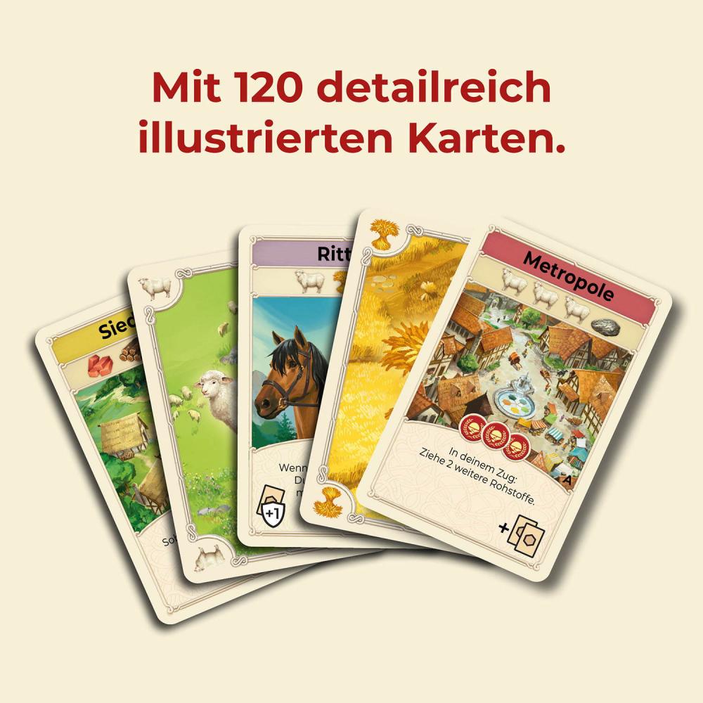 Kosmos Familienspiel Strategiespiel CATAN Das Kartenspiel 687243