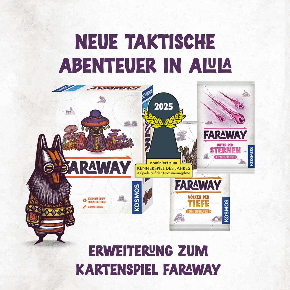 Kosmos Familienspiel Kartenspiel Strategiespiel Faraway Erweiterung Unter den Sternen EINZEL 687427