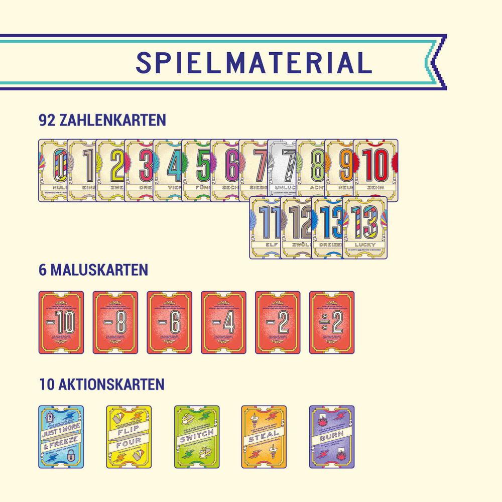 Kosmos Familienspiel Kartenspiel Flip 7 Voll Fies! 687595