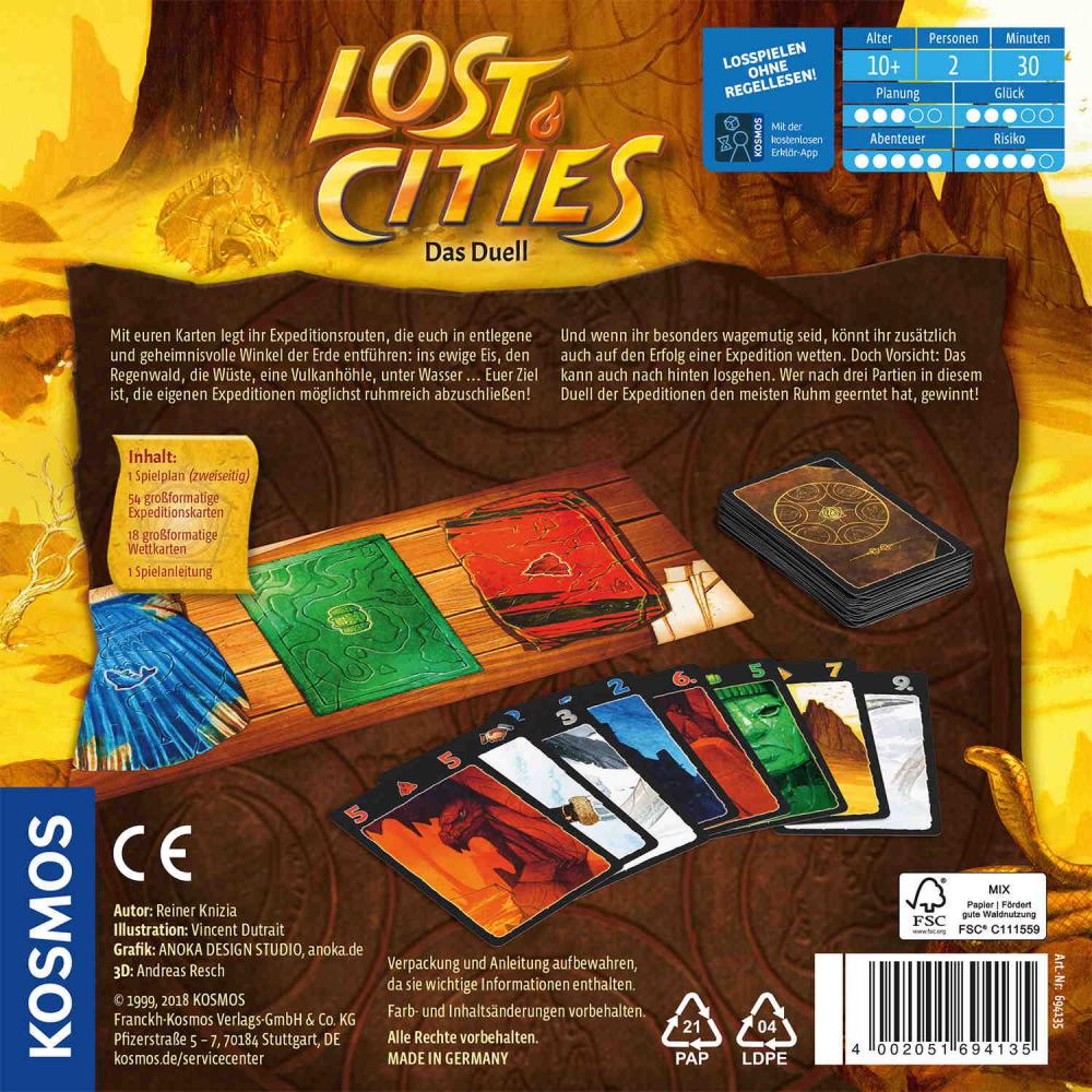 Kosmos Familienspiel Strategiespiel Lost Cities Das Duell 694135