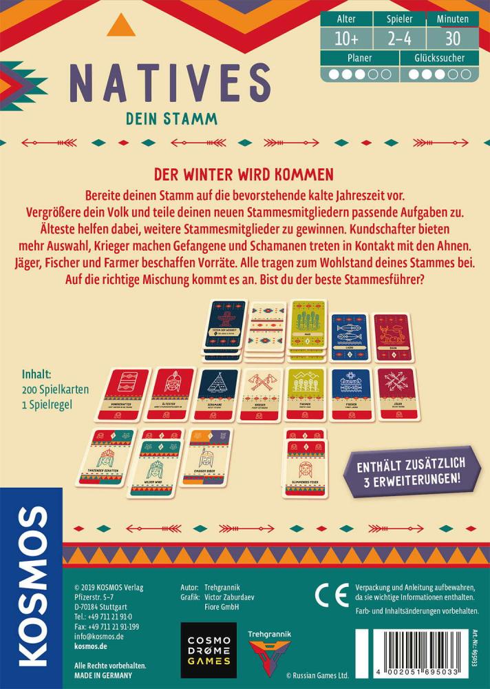 Kosmos Familienspiel Kartenspiel Natives 695033