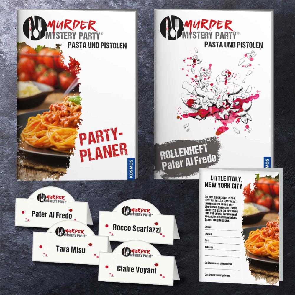 Kosmos Familienspiel Krimispiel Murder Mystery Party Pasta und Pistolen 695095
