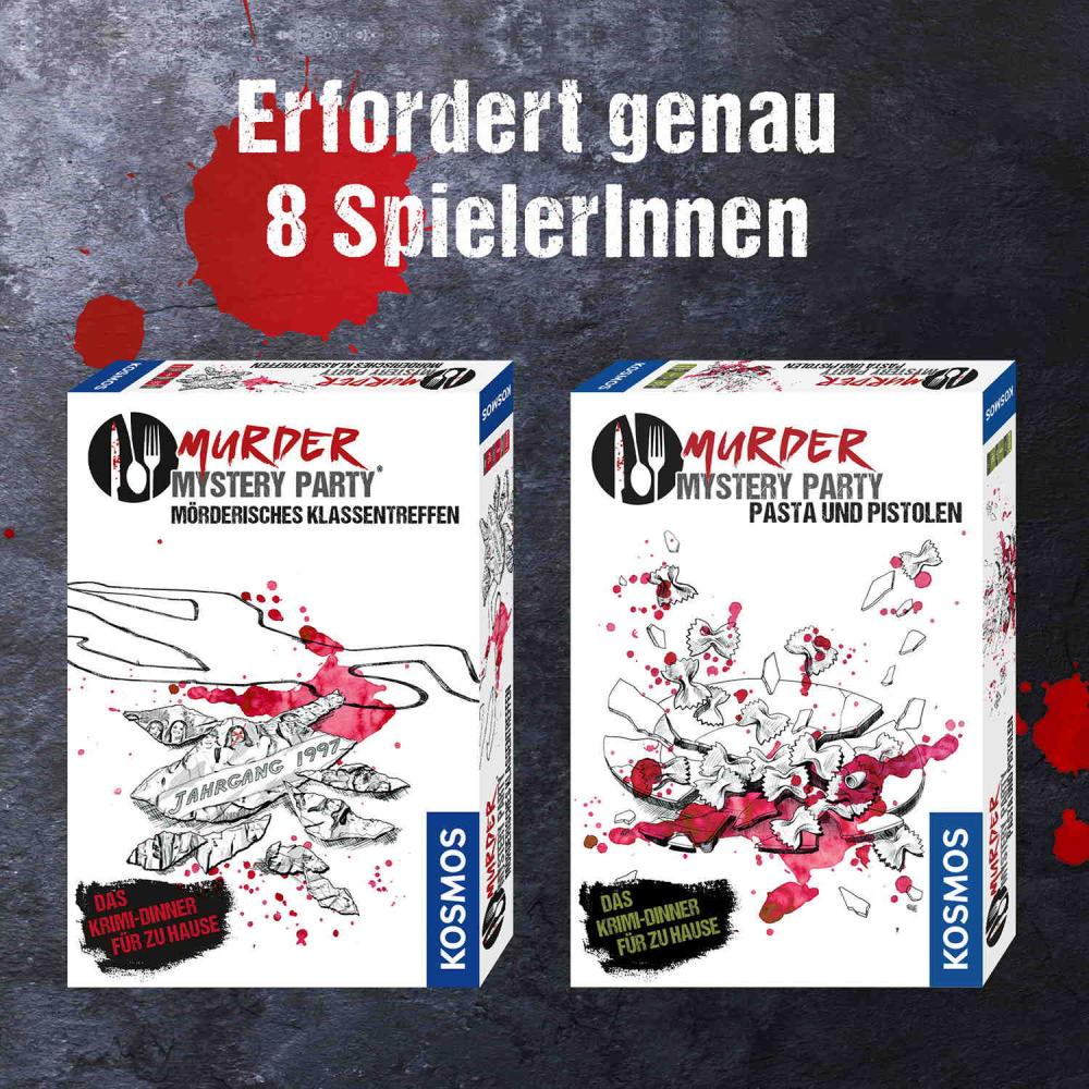 Kosmos Familienspiel Krimispiel Murder Mystery Party Pasta und Pistolen 695095