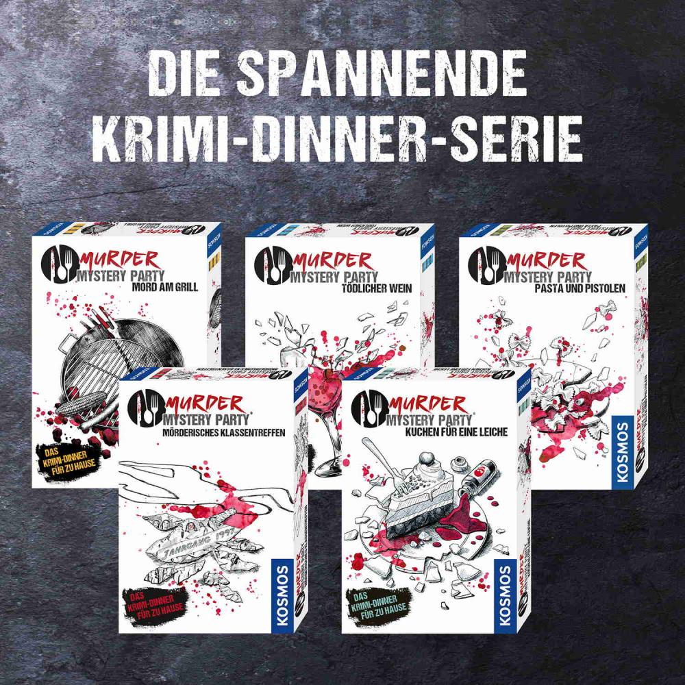Kosmos Familienspiel Krimispiel Murder Mystery Party Pasta und Pistolen 695095