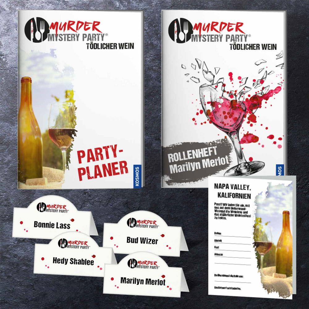 Kosmos Familienspiel Krimispiel Murder Mystery Party Tödlicher Wein 695125