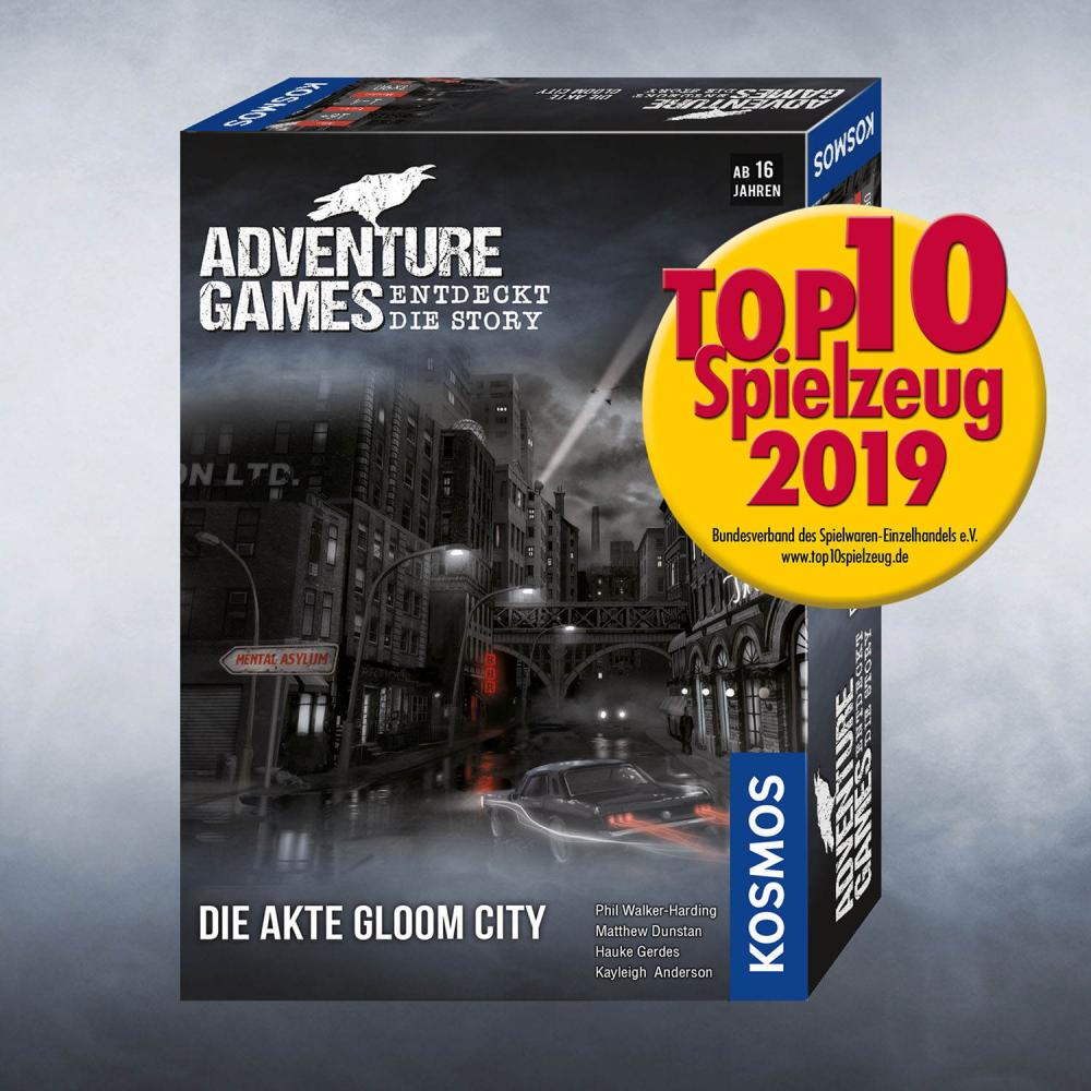 Kosmos Familienspiel Escape / Exit Adventure Games Die Akte Gloom City 695200