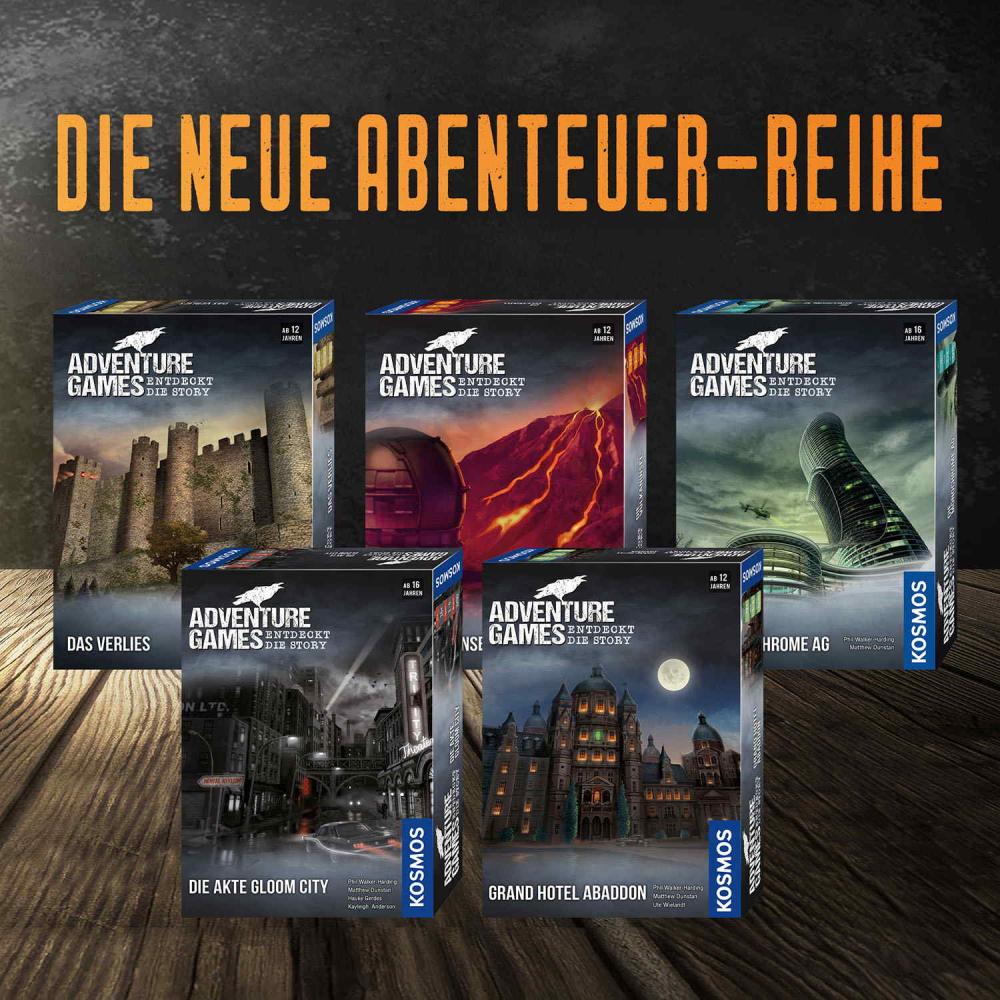 Kosmos Familienspiel Escape / Exit Adventure Games Die Akte Gloom City 695200